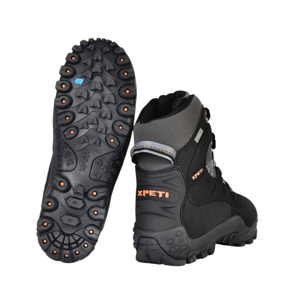 XPETI Thermator Womens Sz 9 Waterproof Hiking Boots Black Insulated Winter Trail